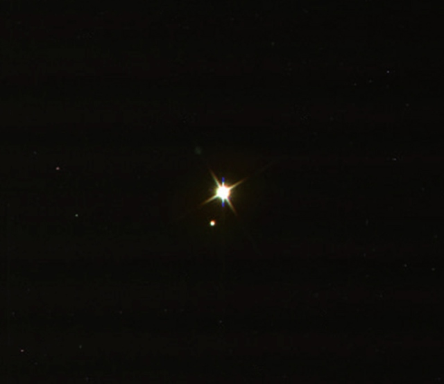 Earth and Moon as seen from Cassini,  July 19, 2013.