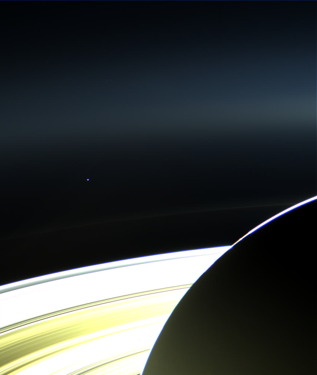 Earth and Saturn. Credit: NASA/JPL-Caltech/SSI